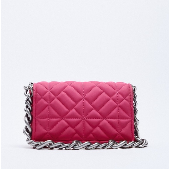 Zara Bags Zara Quilted Shoulder Bag With Chain Strap Poshmark